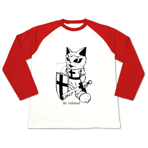 ガラハッド・ラグラン長袖Tシャツ赤