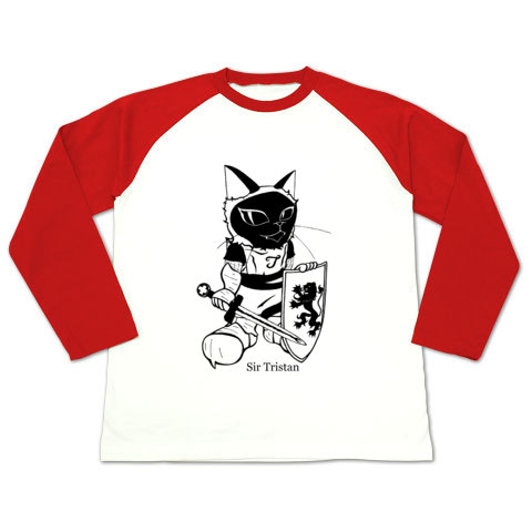 トリスタン・ラグラン長袖Tシャツ赤