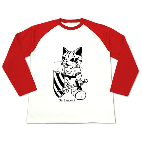 ランスロット・ラグラン長袖Tシャツ赤