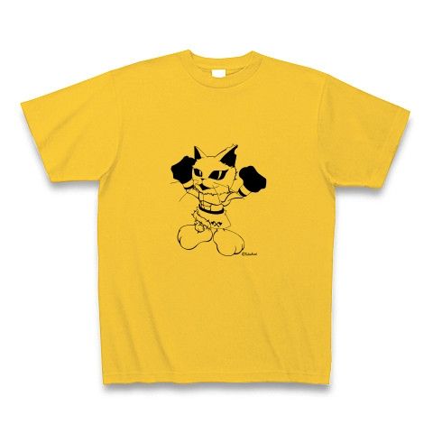 CatBoxer・Tシャツ・ゴールドイエロー