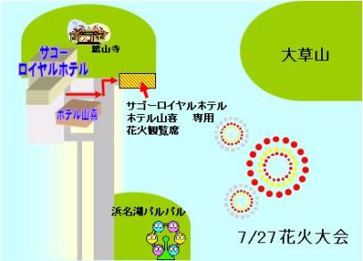 花火観覧席