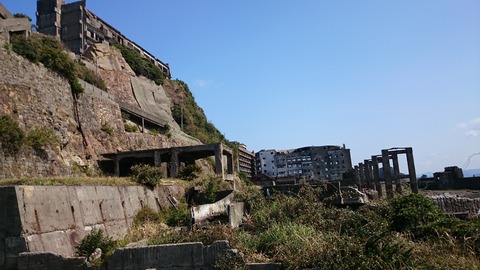 軍艦島上陸