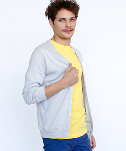 American Apparel ベイビーリブ カーディガン通販