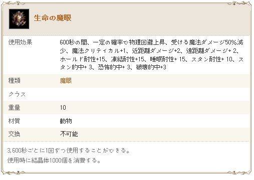 生命の魔眼