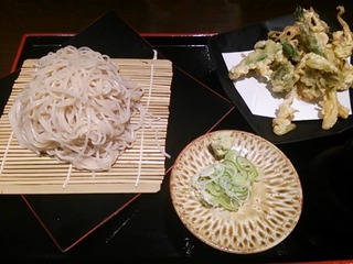 蕎麦(春野菜の天せいろ)
