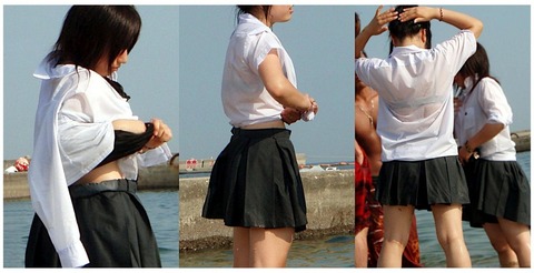 もうすぐ夏だから、透けブラ、透けパン集めたった