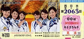 2063 幸運の女神くじ