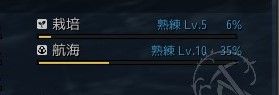 クエ報告前の航海レベル