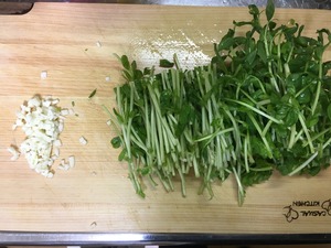 豆苗の中華風ニンニク炒めのレシピ、その3