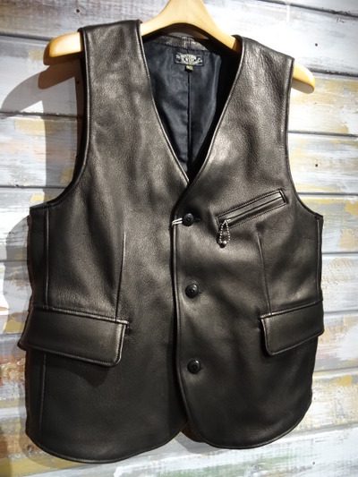 New！ FREEWHEELERS ”GUTHRIE” VEST DEER SKIN : OLD STAND