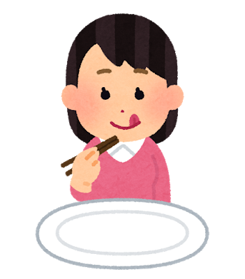 syokuji_hashi_blank_woman