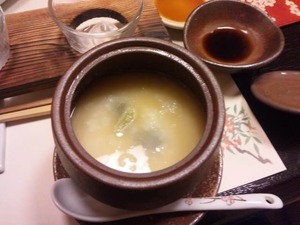 梅の花 茶碗蒸しとろろあんかけ