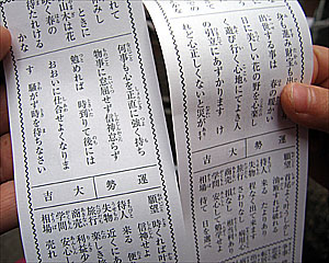 おみくじは大吉