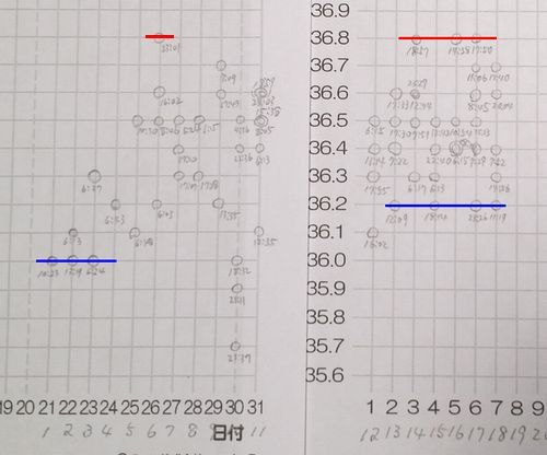 スピード検温の結果を記録しました