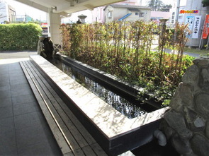 繊月酒造 足湯
