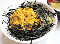 うに丼付き夕食