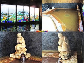 男性浴場 湯口