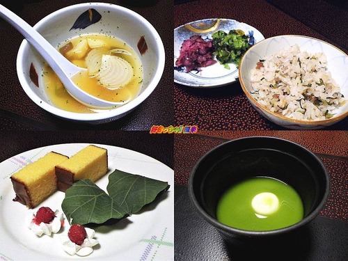 煮物・御飯・漬物・水菓子・梅椀