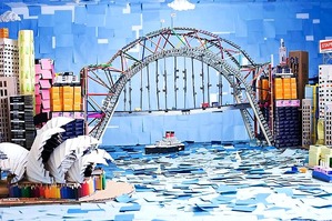 sydney-harbour-made-from-stationary 2