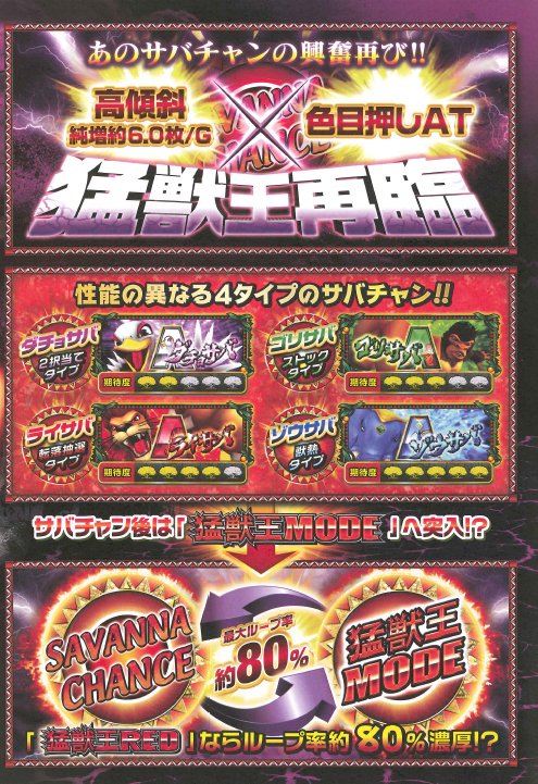 パチスロ猛獣王王者の咆哮営業資料03
