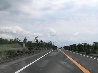 ハーレーのツーリング 溶岩道路