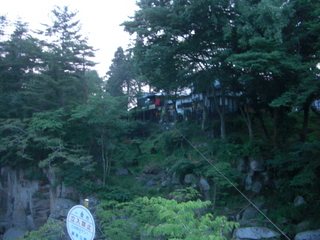 厳美渓の団子売り切れサイン