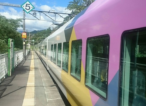 JR東日本 E257系電車 特急あずさ26号 大糸線 南小谷駅