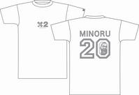 鈴木Tシャツ 白×グレー