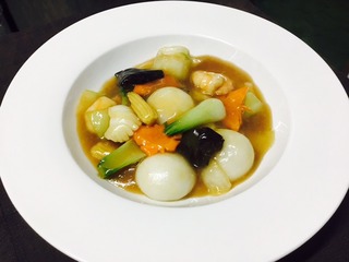 もちもち団子入り八宝菜