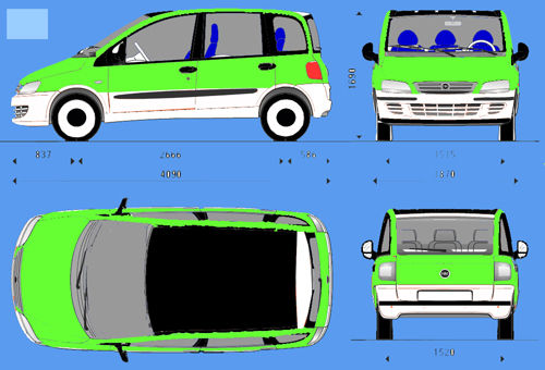 fiat-multipla-アップルグリーン