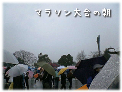 マラソン大会の朝