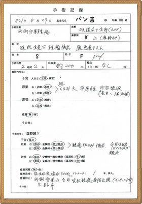 手術記録