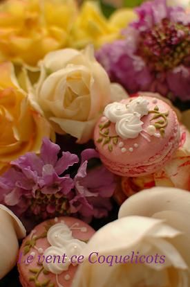 macaron a la rose