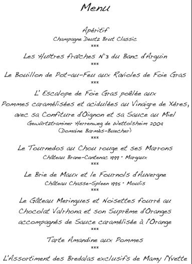 la carte