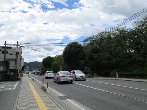 105上田城跡公園付近