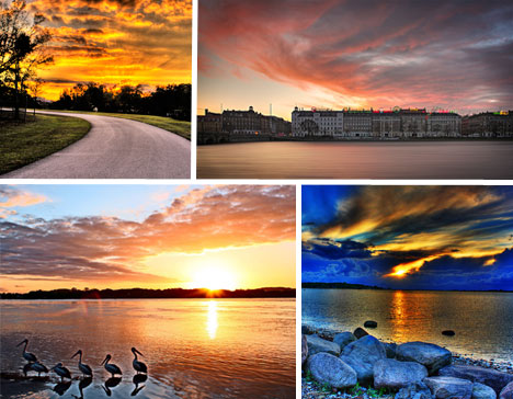 montage-sunsets