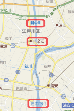 新中川地図
