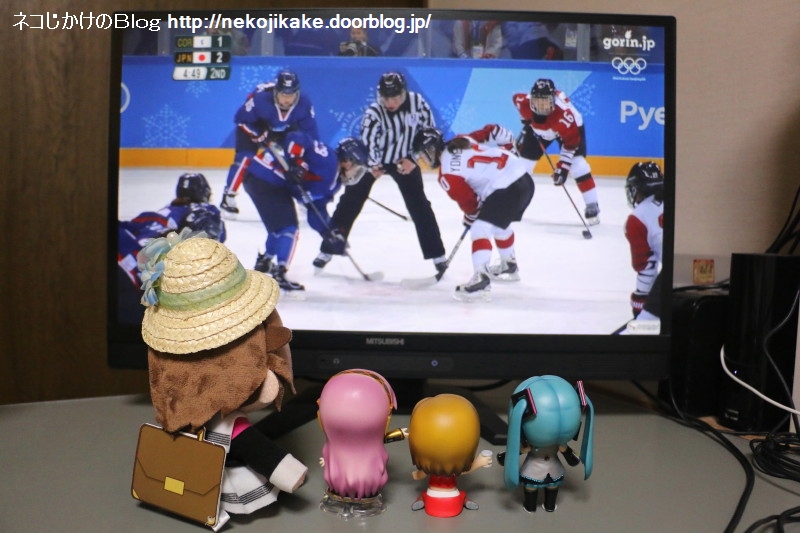 2018021401平昌五輪 アイスホッケー女子 日本vs南北合同チーム。