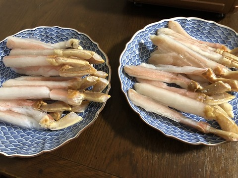 カニ解凍
