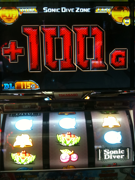 デルタロックで100G乗せ