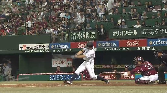 ３回裏１中村メヒア四球秋山タイムリー (3)