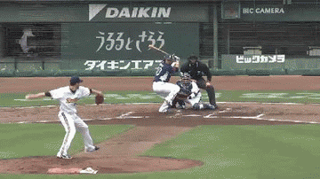 2回表1森頭部死球バリントン退場 (1)