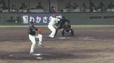 8回裏2原２ベース