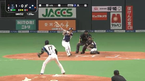 4回表2森2ベース2塁3塁 (1)