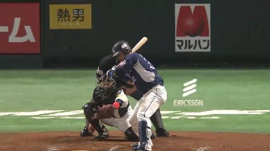 ８回表１浅村三振