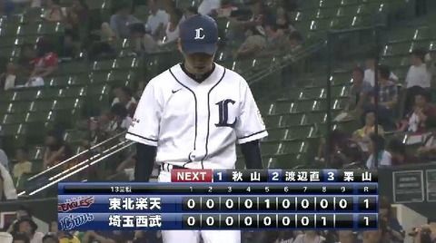 9回表2野上好投