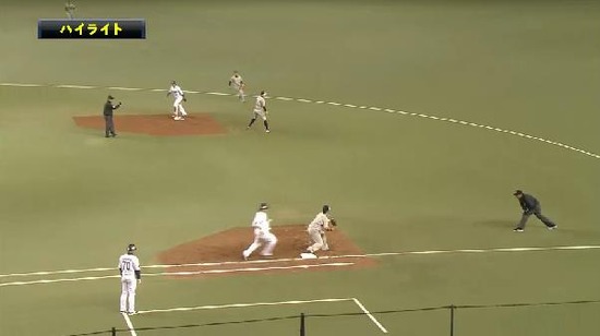 1回裏3おかわり併殺(4)