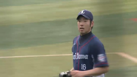 ６回裏４梶谷ショートフライ (3)