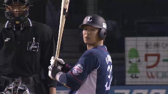 ９回表４浅村見逃し三振 (1)