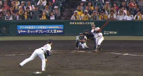 ５回表１金子右ヒット